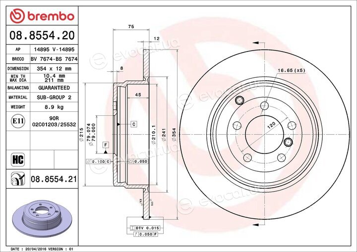 Brembo 08.8554.21
