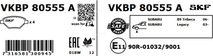 SKF VKBP 80555 A