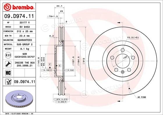 Brembo 09.D974.11