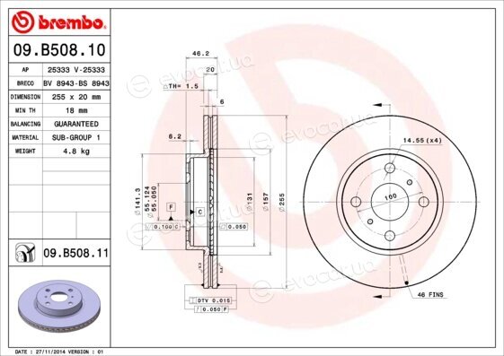 Brembo 09.B508.11