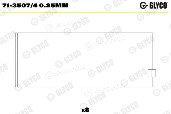 Glyco 71-3507/4 0.25mm