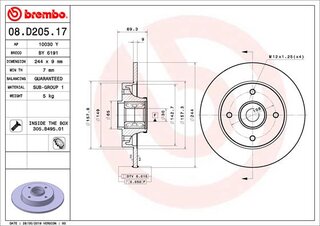 Brembo 08.D205.17