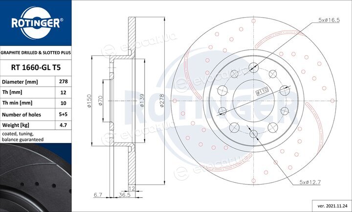 Rotinger RT 1660-GL T5
