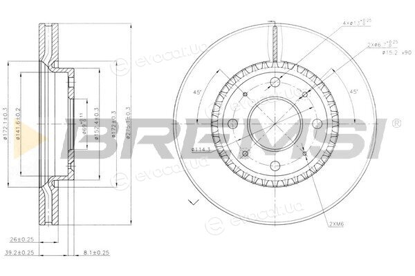 Bremsi CD7528V