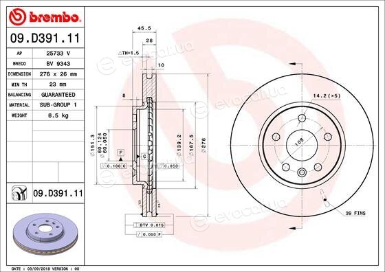 Brembo 09.D391.11