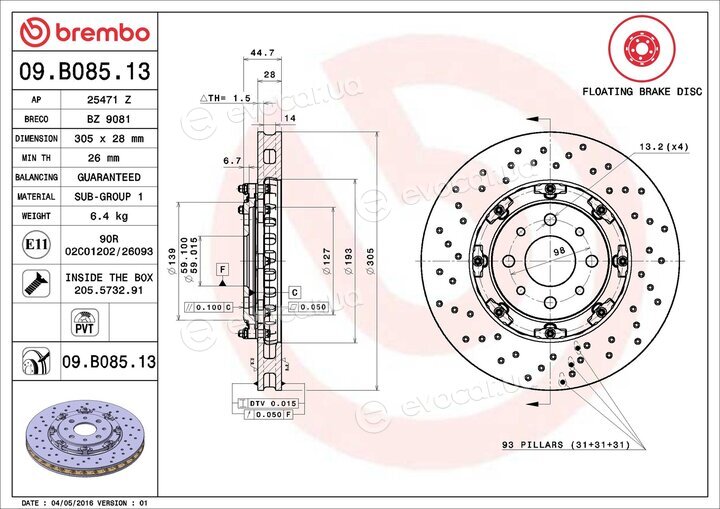 Brembo 09.B085.13