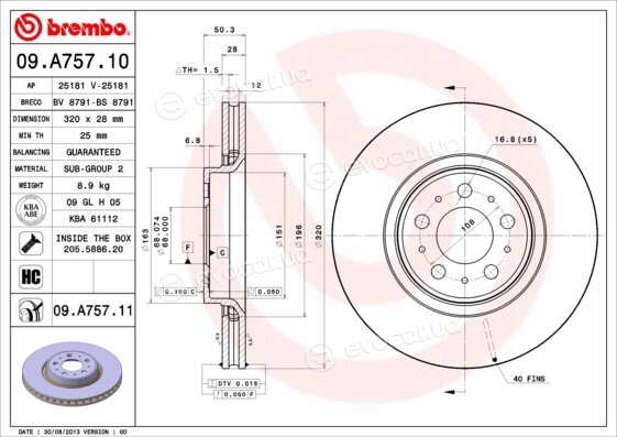 Brembo 09.A757.11