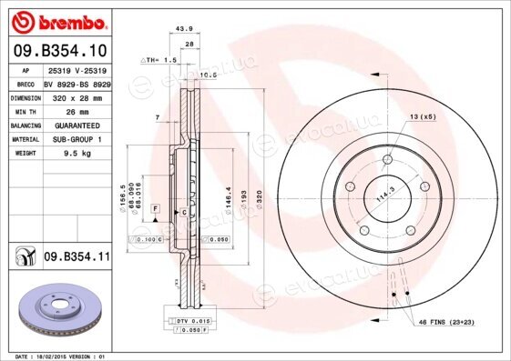 Brembo 09.B354.10