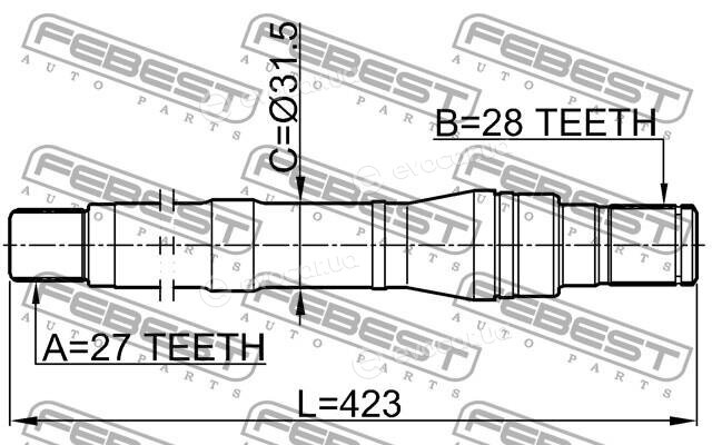 Febest 1212-SFBM