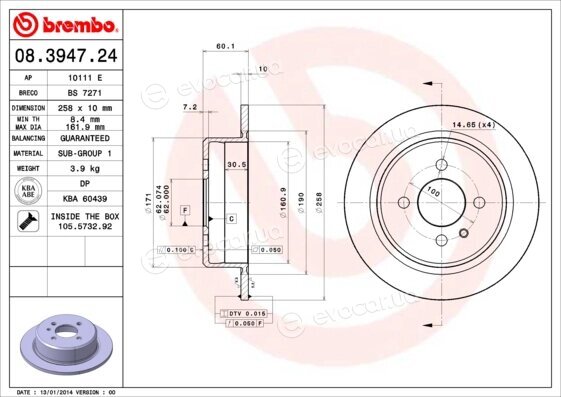 Brembo 08.3947.24