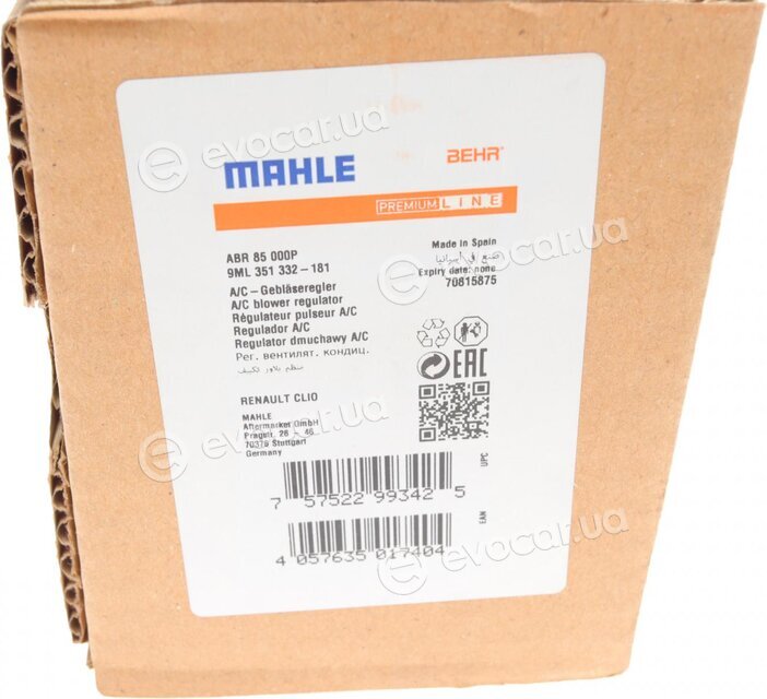 Mahle ABR 85 000P