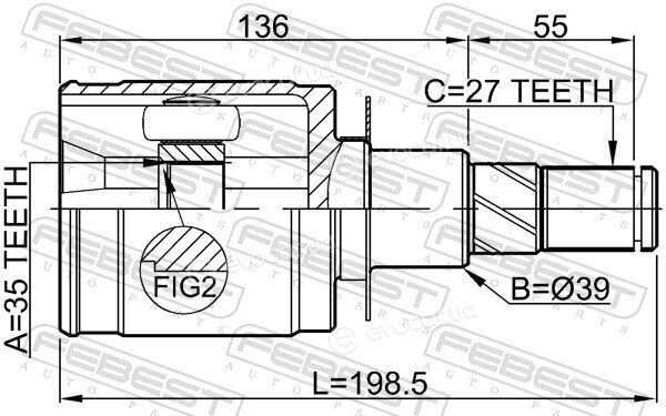 Febest 0211-D40AT