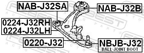 Febest NAB-J32SA