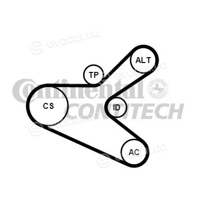 Continental 6PK1153K2