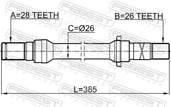 Febest 0512-626GFRH
