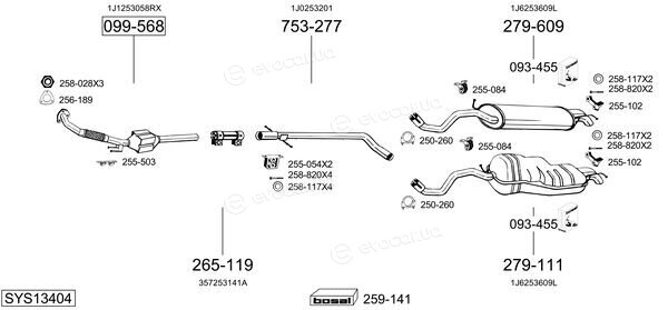 Bosal SYS13404