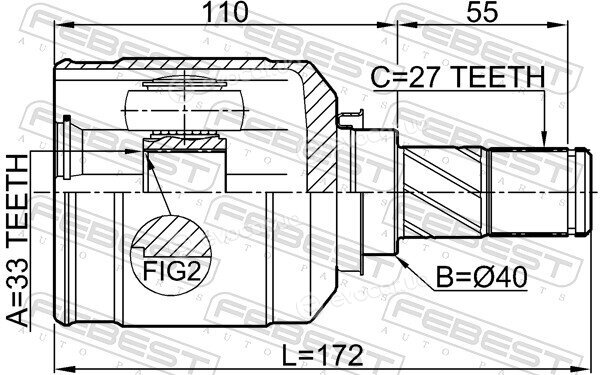 Febest 0411-GACVTLH
