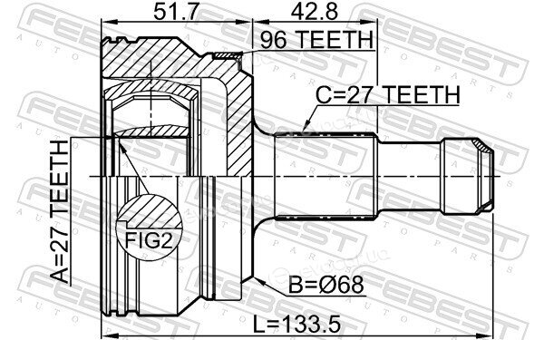 Febest 1610-212A96R