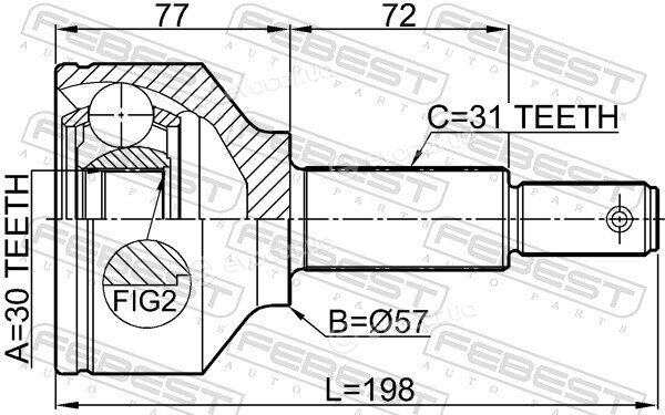 Febest 2110-TTF330