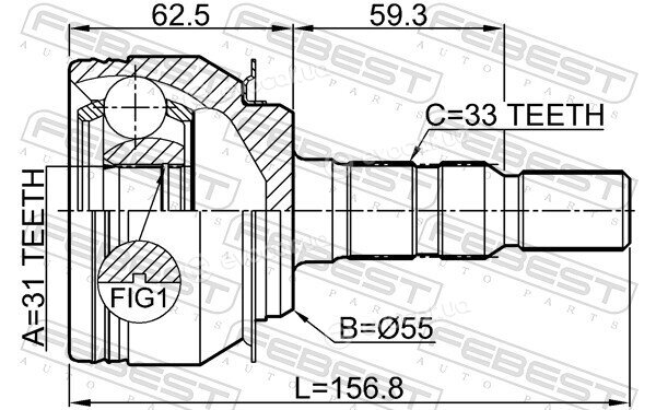 Febest 1010-J300