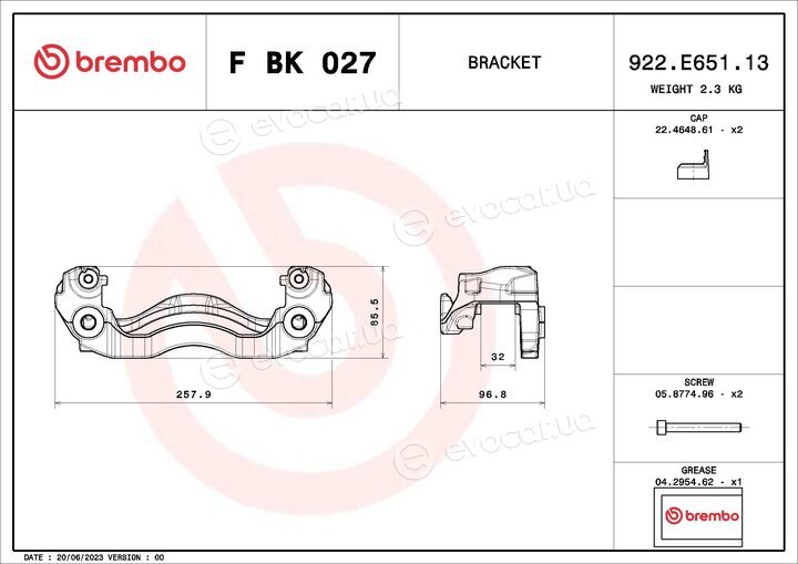 Brembo F BK 027