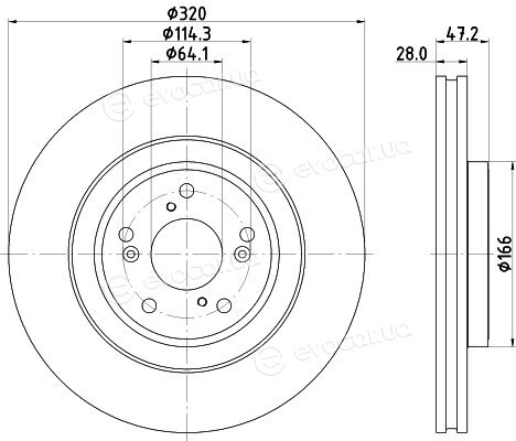 Hella Pagid 8DD 355 132-241