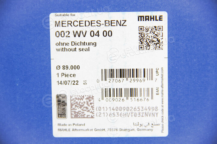 Mahle 002 WV 04 00