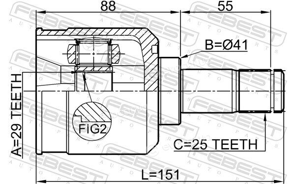 Febest 0411-CY2AT