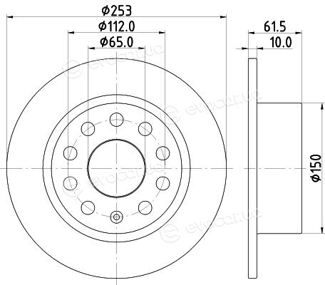 Hella Pagid 8DD 355 132-281