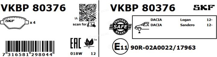 SKF VKBP 80376