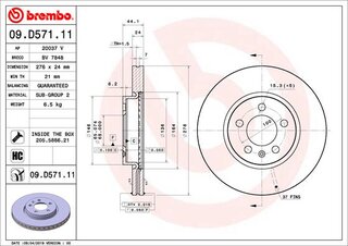 Brembo 09.D571.11