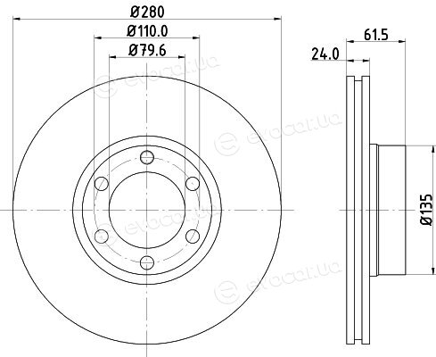 Hella Pagid 8DD 355 106-611