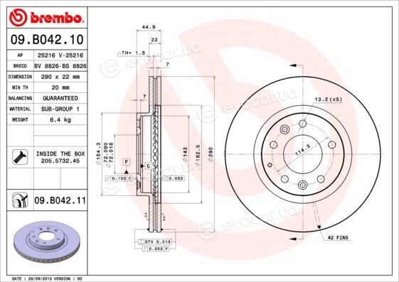 Brembo 09.B042.11