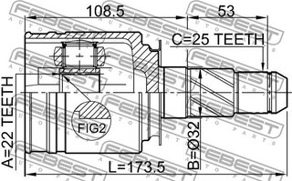 Febest 0211-FX35RH