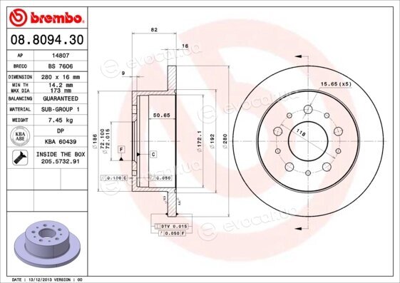 Brembo 08.8094.30