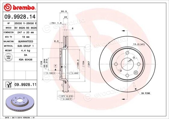 Brembo 09.9928.11