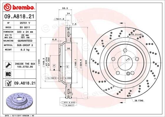 Brembo 09.A818.21
