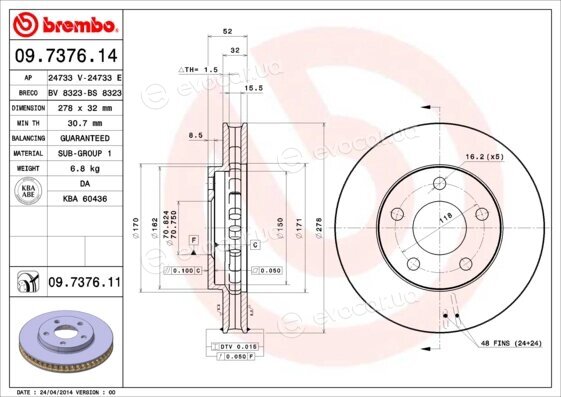 Brembo 09.7376.11