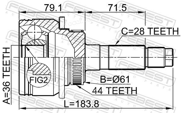 Febest 0510-BT50A44