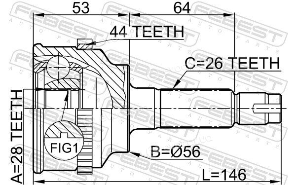 Febest 0510-034A44