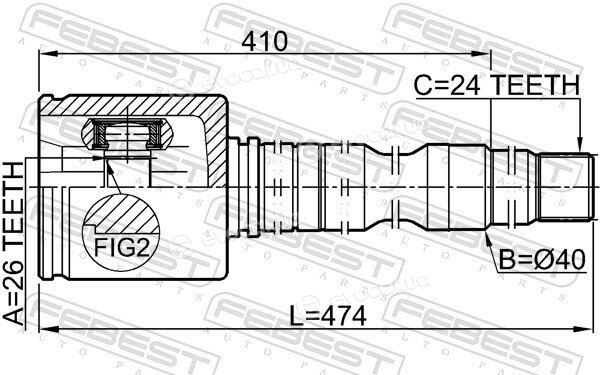 Febest 0111-ACV40RH