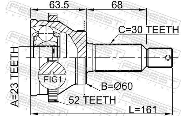 Febest 1210-SFCLRRA52