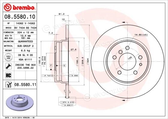 Brembo 08.5580.11