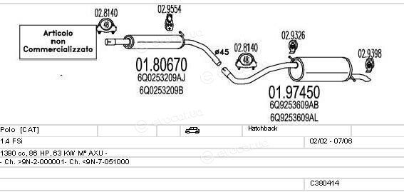 MTS C380414001600