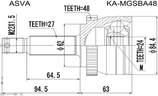 Asva KA-MGSBA48