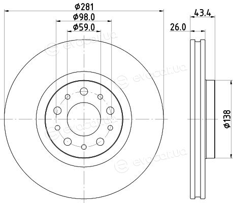 Hella Pagid 8DD 355 132-131