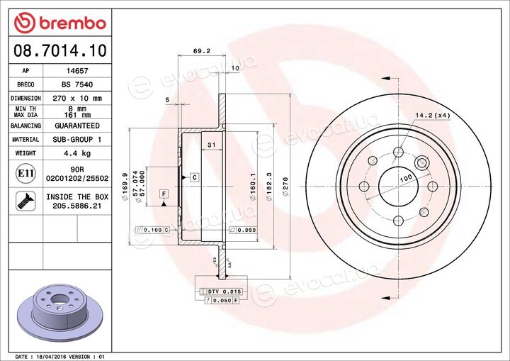 Brembo 08.7014.10
