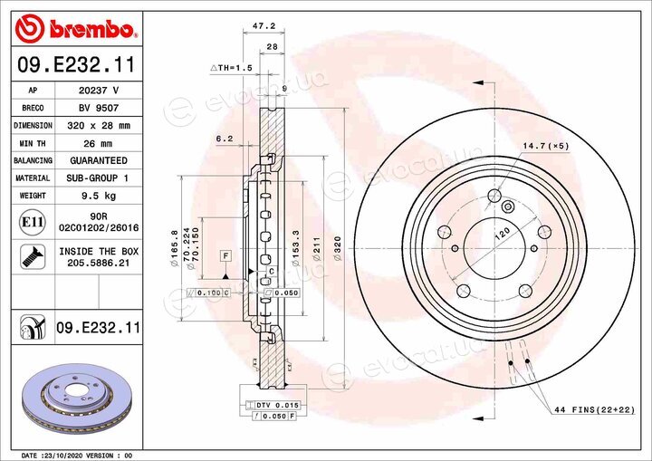 Brembo 09.E232.11