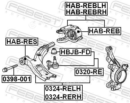 Febest HAB-REB