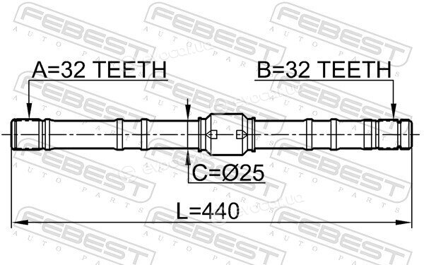 Febest 0212-SR20RH